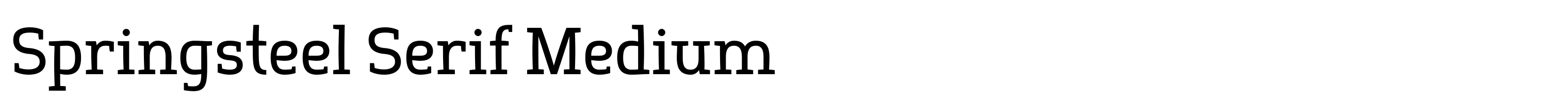 Springsteel Serif Medium